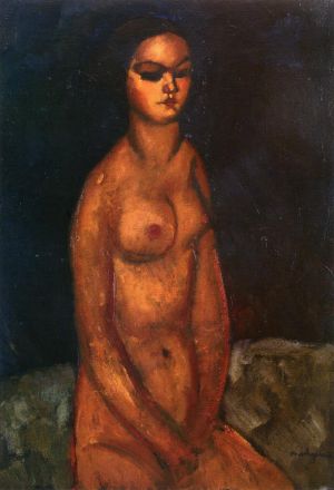 Amedeo Clemente Modigliani œuvres - assis nu 1908