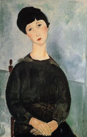 Amedeo Clemente Modigliani œuvres - jeune femme assise 1918
