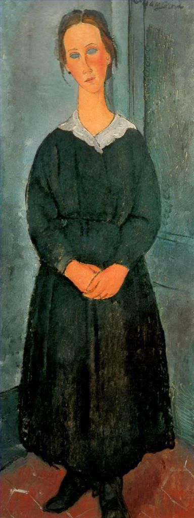Amedeo Clemente Modigliani Peinture à l'huile - servante
