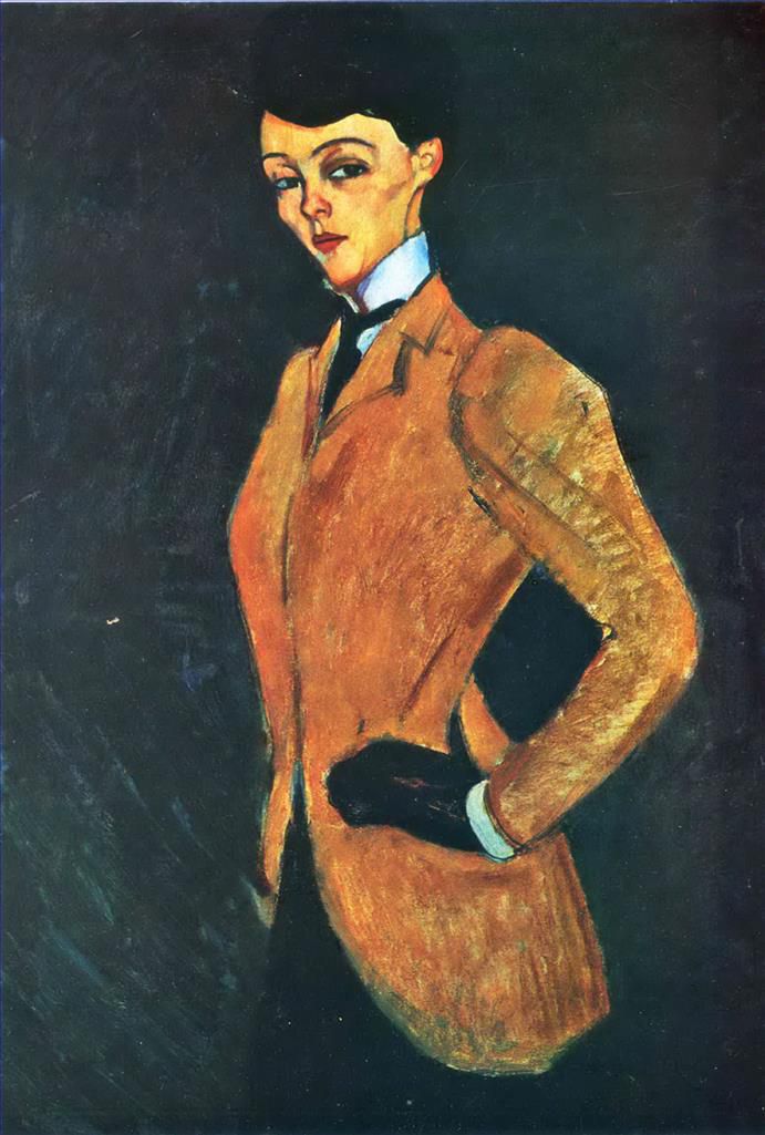 Amedeo Clemente Modigliani Peinture à l'huile - l'amazone 1909