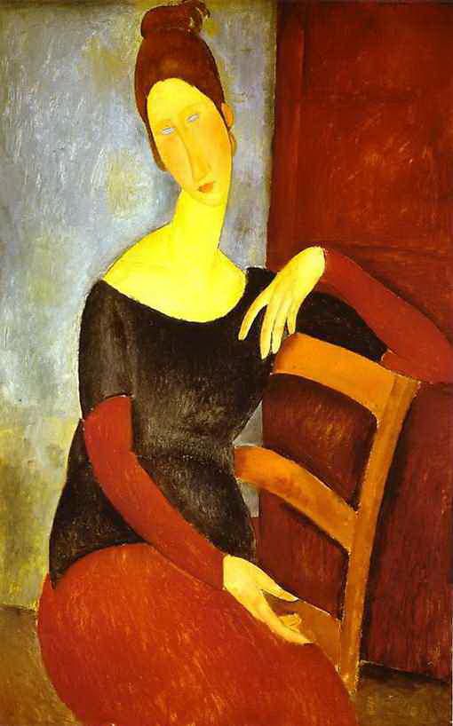 Amedeo Clemente Modigliani Peinture à l'huile - la femme de l'artiste 1918