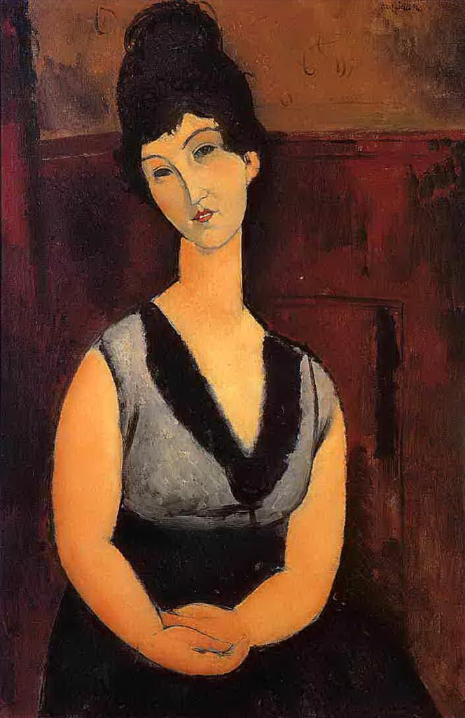 Amedeo Clemente Modigliani Peinture à l'huile - la belle confiseuse 1916