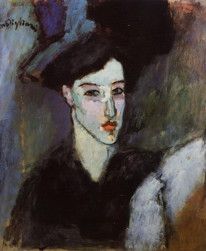 Amedeo Clemente Modigliani Peinture à l'huile - la femme juive 1908