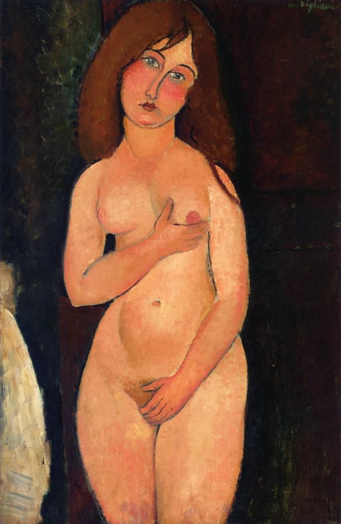 Amedeo Clemente Modigliani Peinture à l'huile - Vénus debout nue 1917