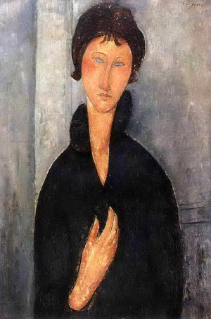 Amedeo Clemente Modigliani œuvres - femme aux yeux bleus 1918
