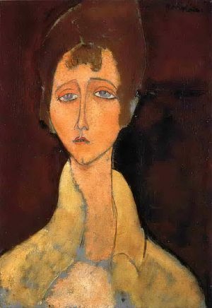 Amedeo Clemente Modigliani œuvres - femme en blouse blanche 1917