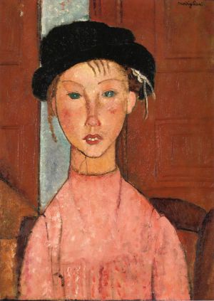 Amedeo Clemente Modigliani œuvres - jeune fille au béret 1918