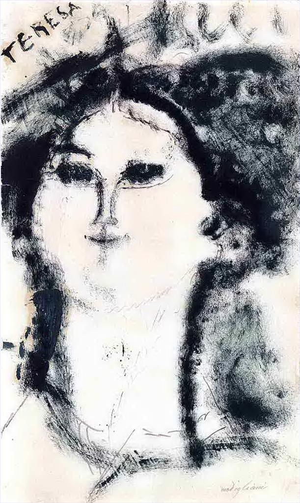 Amedeo Clemente Modigliani Types de peintures - Thérèse 1915