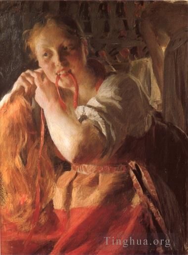 Anders Leonard Zorn Peinture à l'huile - Margit