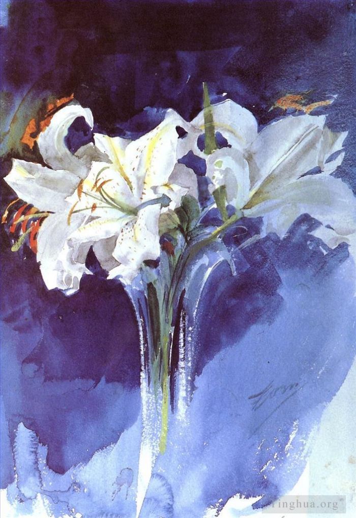 Anders Leonard Zorn Types de peintures - Vita Liljor