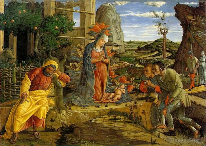 Andrea Mantegna Peinture à l'huile - Adoration des bergers