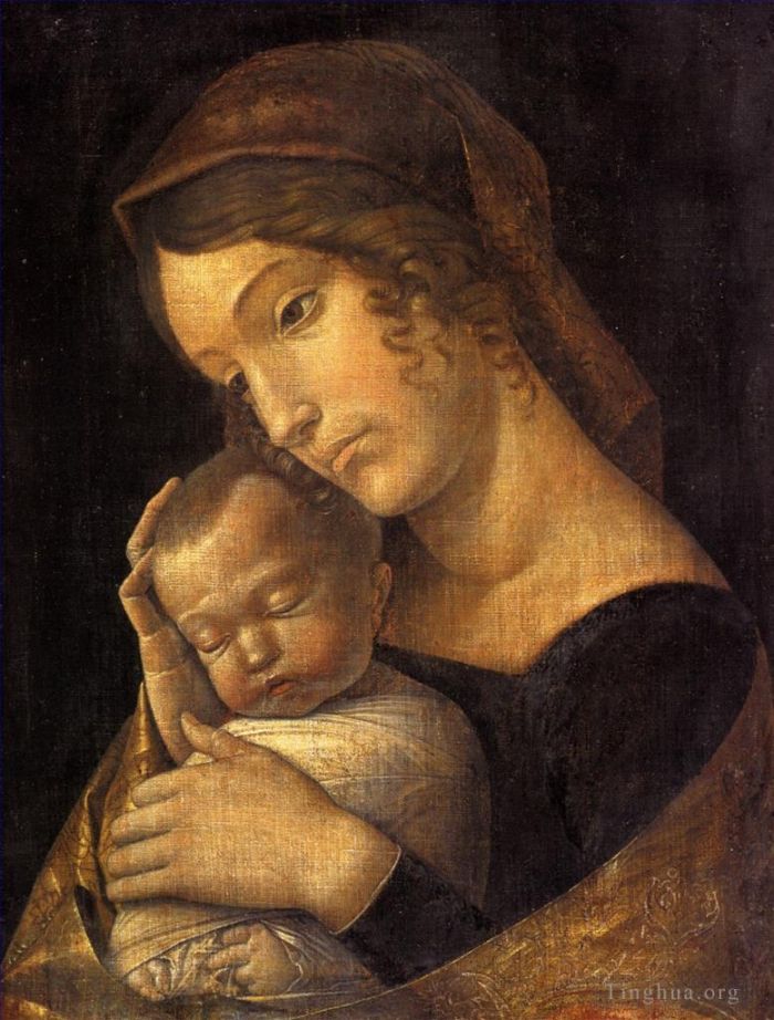 Andrea Mantegna Peinture à l'huile - Madone avec l'enfant