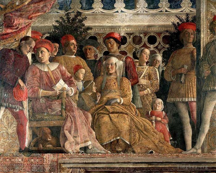 Andrea Mantegna Peinture à l'huile - La Cour de Mantoue