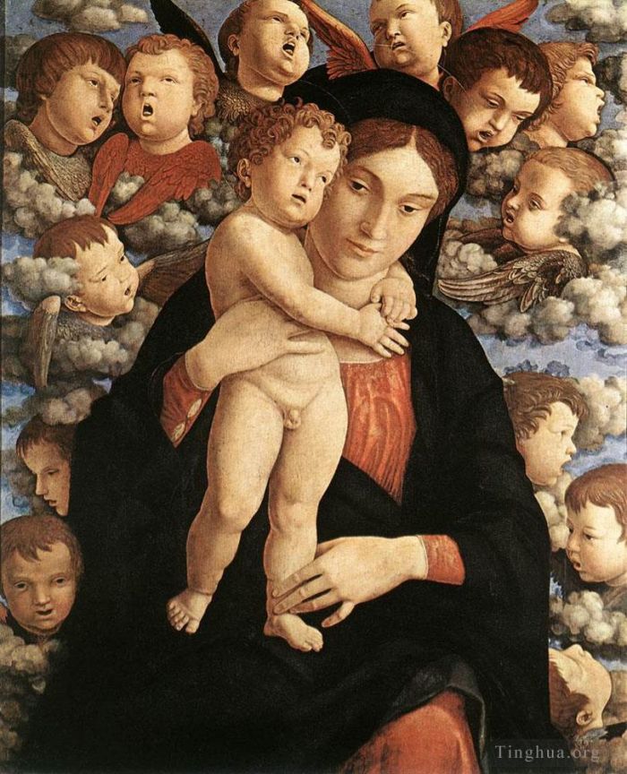 Andrea Mantegna Peinture à l'huile - La Madone des Chérubins