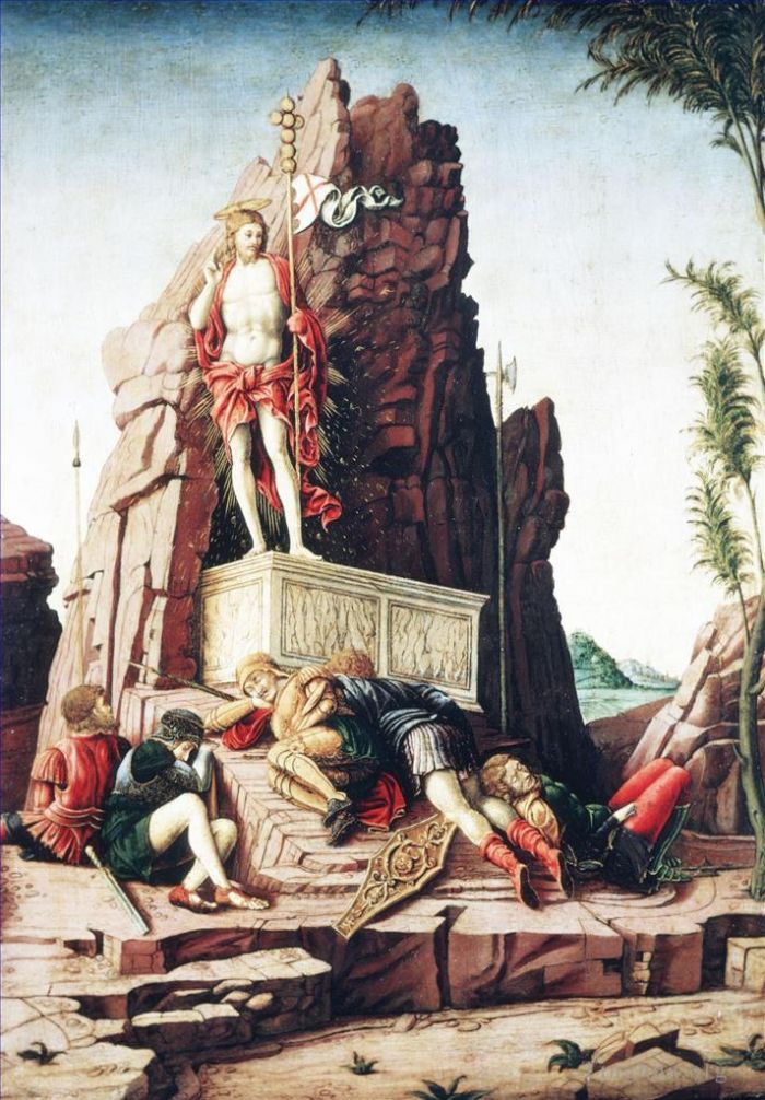 Andrea Mantegna Peinture à l'huile - La résurrection