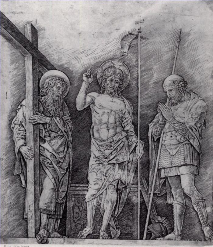 Andrea Mantegna Types de peintures - La Résurrection du Christ