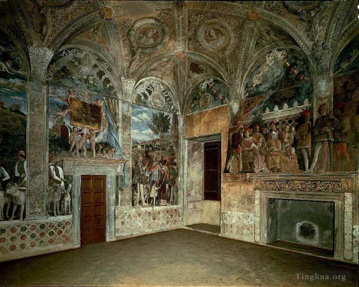 Andrea Mantegna Types de peintures - Vue des murs ouest et nord