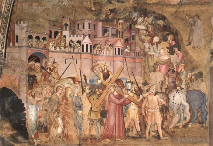 Andrea da Firenze Types de peintures - Christ portant la croix au Calvaire