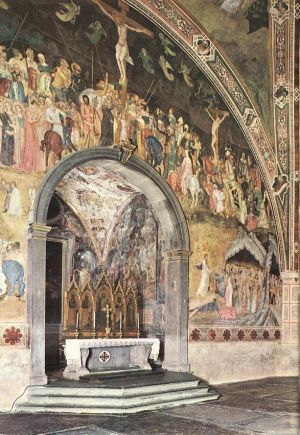 Andrea da Firenze œuvres - Fresques Sur Le Mur Central