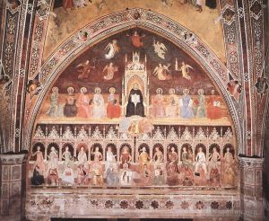 Andrea da Firenze œuvres - Triomphe de saint Thomas et allégorie des sciences