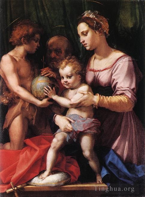 Andrea del Sarto Peinture à l'huile - Sainte Famille Borgherini WGA