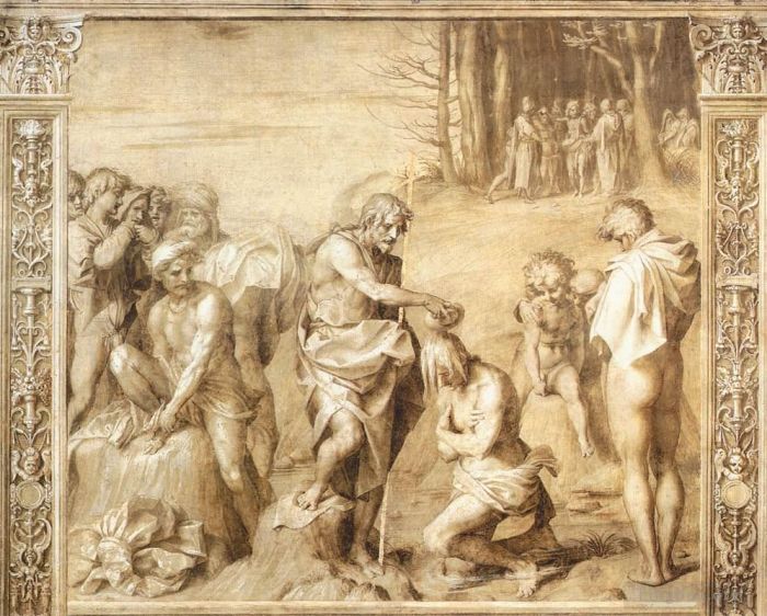 Andrea del Sarto Types de peintures - Baptême du peuple