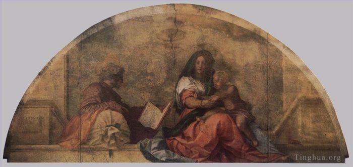 Andrea del Sarto Types de peintures - Madonna del sacco Madone au sac