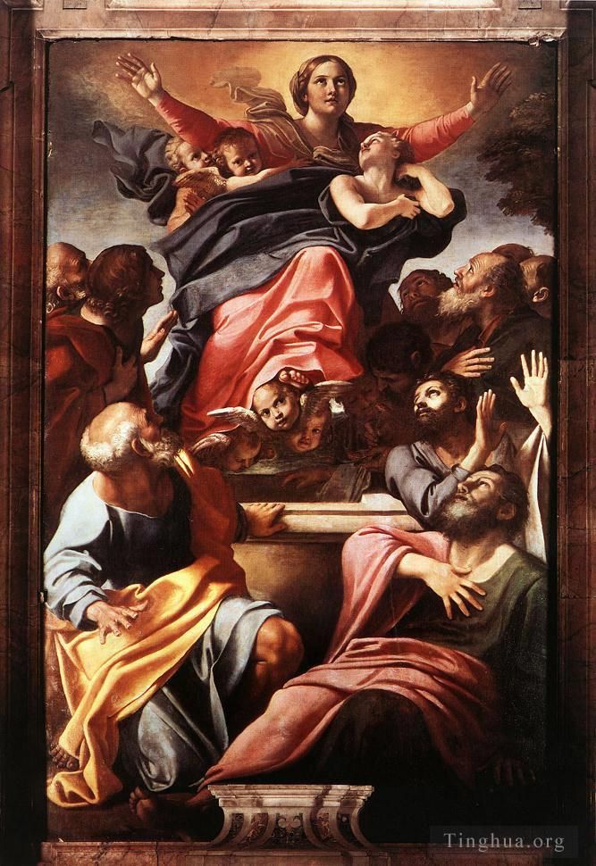 Annibale Carracci Peinture à l'huile - Assomption de la Vierge Marie