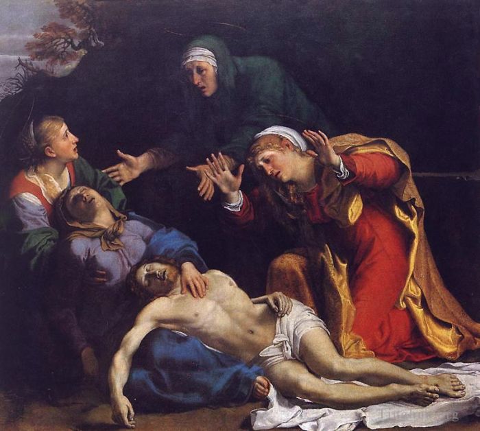 Annibale Carracci Peinture à l'huile - Lamentation du Christ