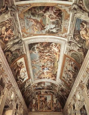Annibale Carracci œuvres - Fresque du plafond Farnèse