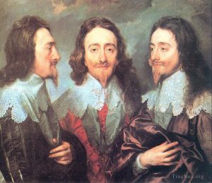 Sir Anthony van Dyck œuvres - Charles Ier en trois positions