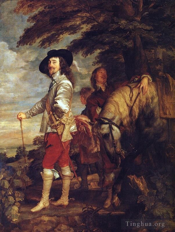 Sir Anthony van Dyck Peinture à l'huile - Charles Ier, roi d'Angleterre à la chasse