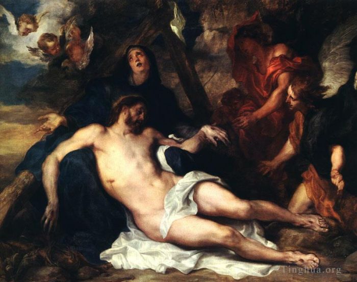 Sir Anthony van Dyck Peinture à l'huile - Déposition