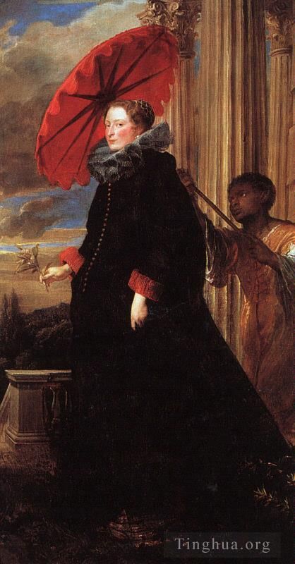 Sir Anthony van Dyck Peinture à l'huile - Marquise Elena Grimaldi
