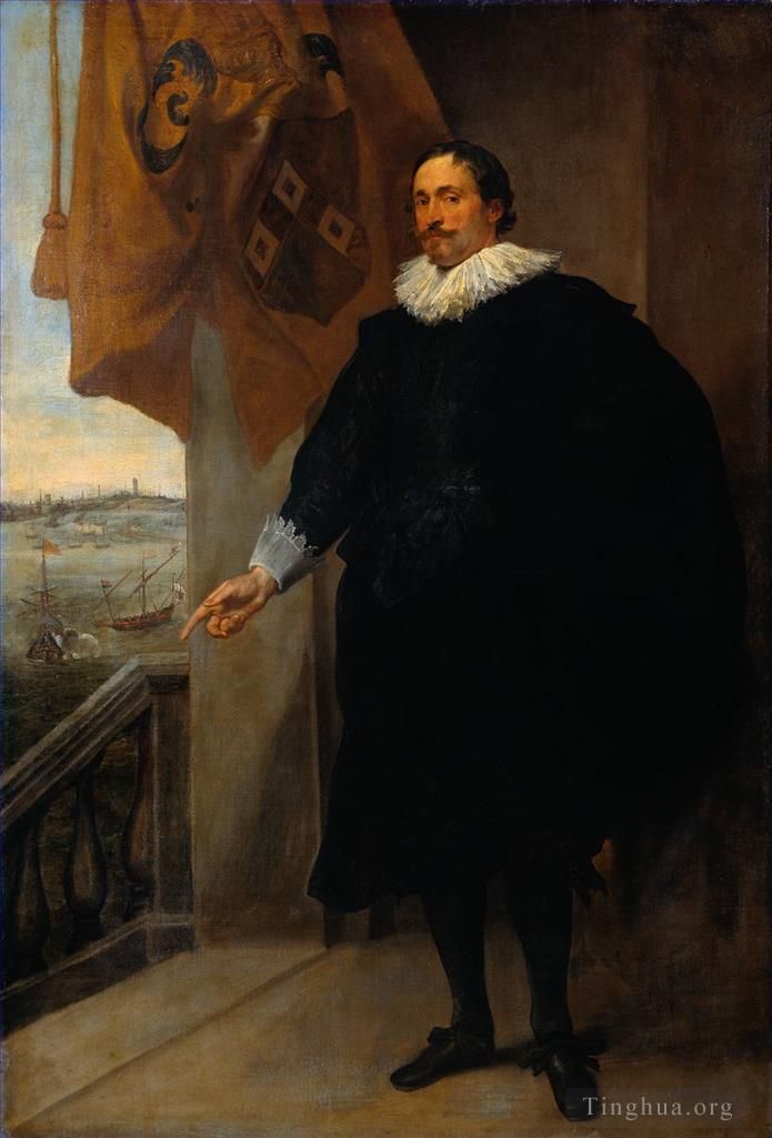 Sir Anthony van Dyck Peinture à l'huile - Nicolaes van der Borght Marchand d'Anvers