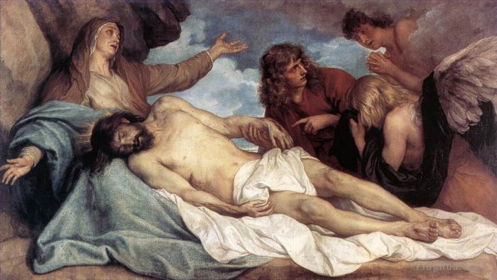 Sir Anthony van Dyck Peinture à l'huile - La lamentation du Christ