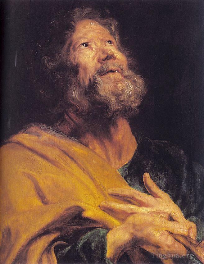 Sir Anthony van Dyck Peinture à l'huile - L'apôtre pénitent Pierre