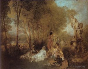 Jean-Antoine Watteau œuvres - La Fête d'amour