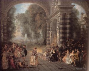 Jean-Antoine Watteau œuvres - Les Plaisirs du bal
