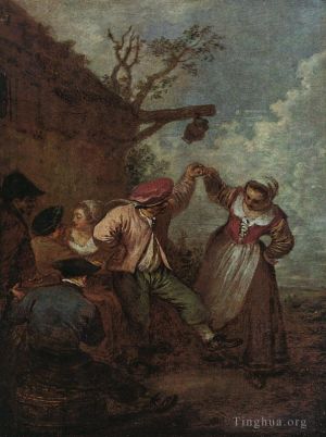 Jean-Antoine Watteau œuvres - Danse paysanne