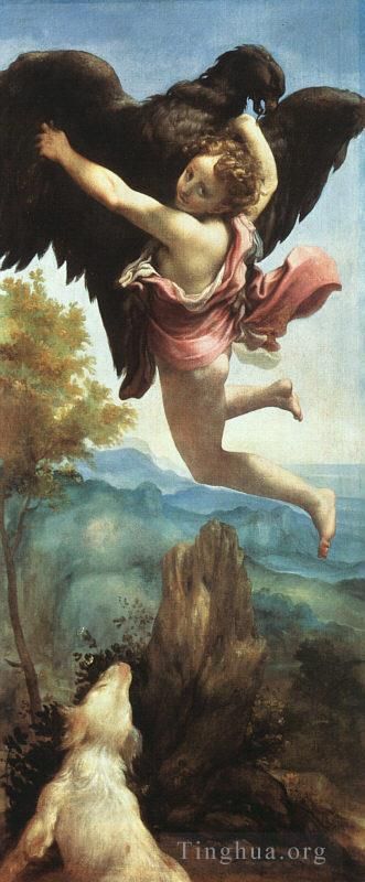 Antonio Allegri da Correggio Peinture à l'huile - Ganymède