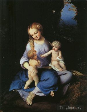 Antonio Allegri da Correggio œuvres - Vierge à l'Enfant avec le jeune Saint Jean