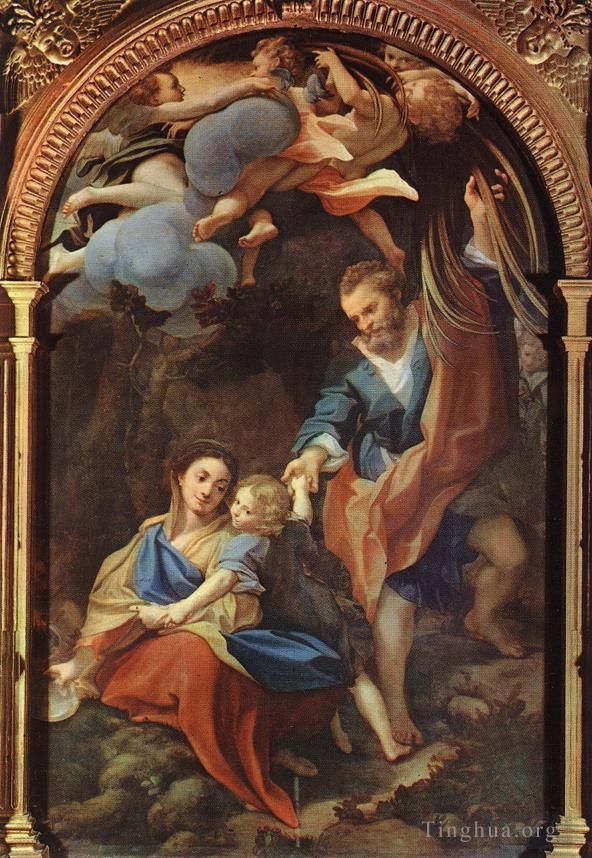 Antonio Allegri da Correggio Peinture à l'huile - Madone Della Scodella