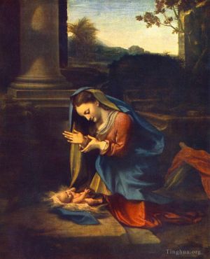 Antonio Allegri da Correggio œuvres - L'adoration de l'enfant