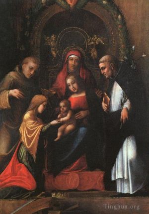 Antonio Allegri da Correggio œuvres - Le mariage mystique de Sainte Catherine