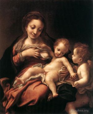 Antonio Allegri da Correggio œuvres - Vierge à l'Enfant avec un ange