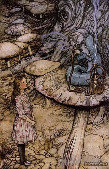 Arthur Rackham Types de peintures - Alice au pays des merveilles Le lapin envoie une petite facture