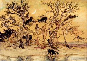 Arthur Rackham œuvres - Le sabbat des sorcières
