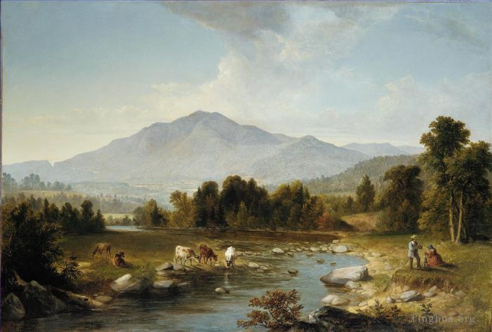 Asher Brown Durand Peinture à l'huile - Point culminant des montagnes du Shandaken