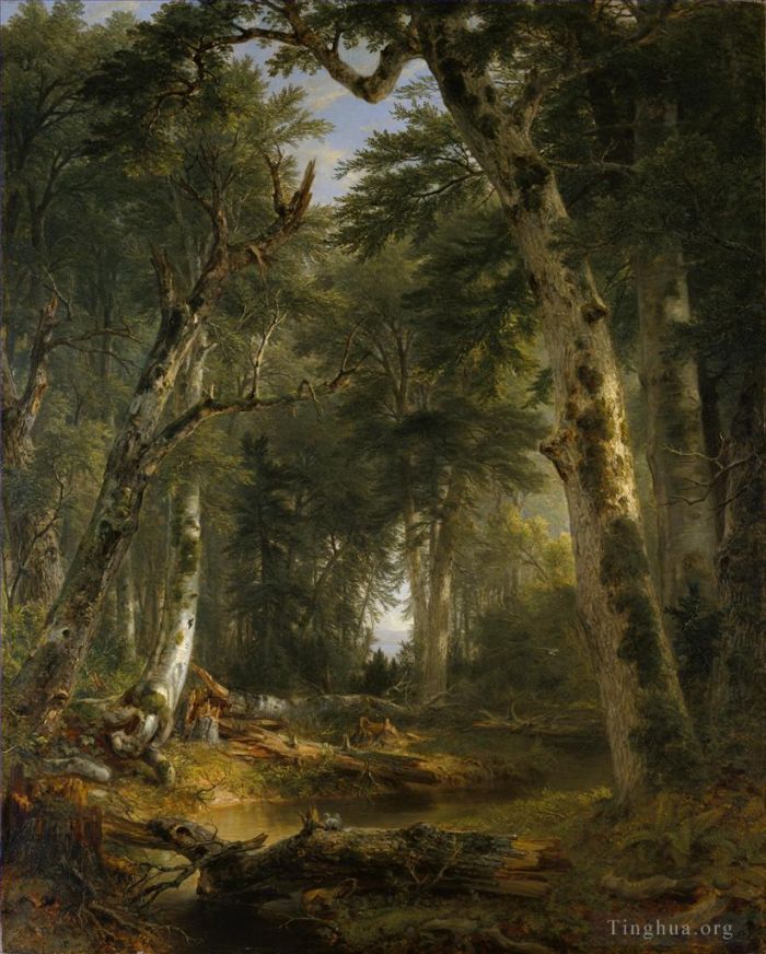 Asher Brown Durand Peinture à l'huile - Dans les bois